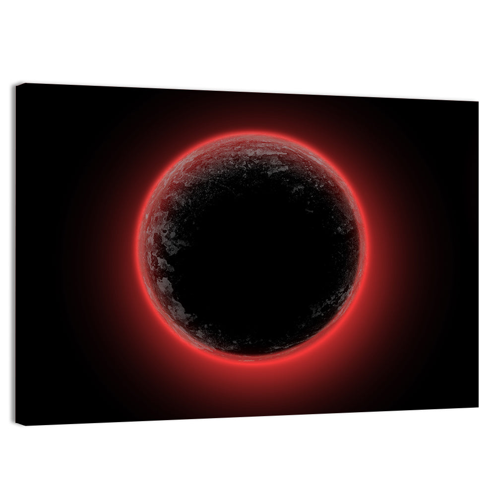Red Planet Eclipse Wall Art