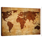 Grunge World Map Wall Art