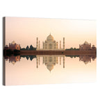 Taj Mahal Sunset Reflection Wall Art