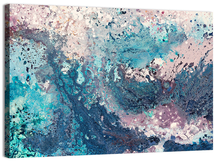 Flowing Seascape Oil Painting Wall Art as a canvas print