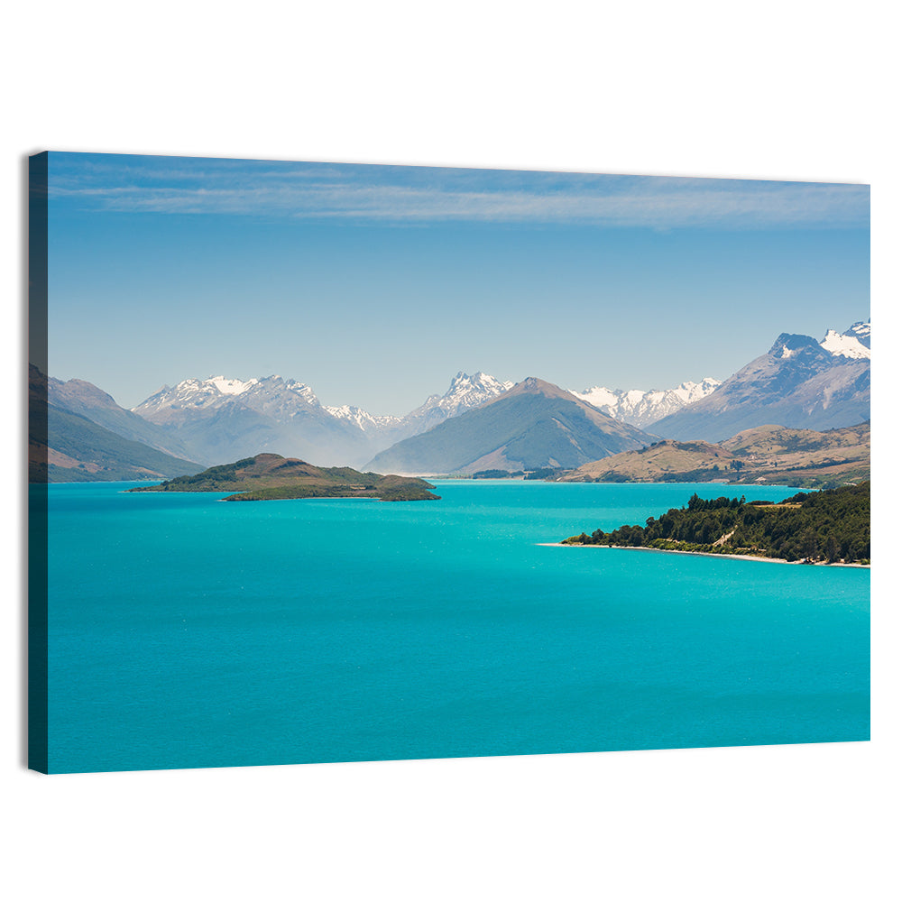 Wakatiup Lake Turquoise Waters New Zealand Wall Art