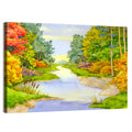 Autumn Forest Creek Wall Art