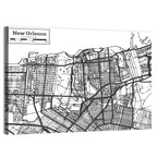 New Orleans Hand-drawn Map Wall Art