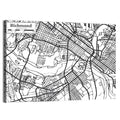 Richmond City Grid Map Wall Art