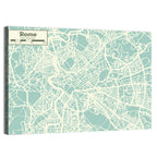Minimalist Rome Map Wall Art