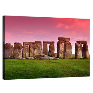 Stonehenge In Sunset Wall Art