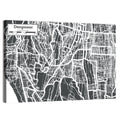 Denpasar Street Grid Map Wall Art