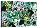 Turquoise Succulent Collage Wall Art