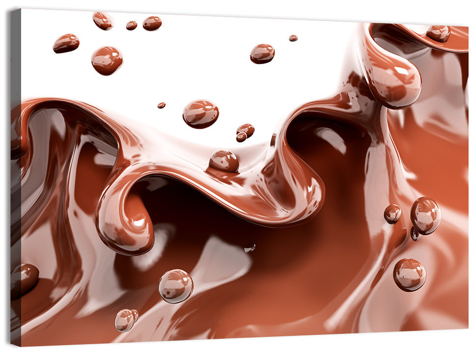 Liquid Chocolate Splash Wall Art