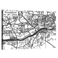 Frankfurt City Map Wall Art