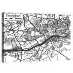 Frankfurt City Map Wall Art