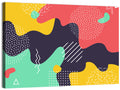 Liquid Splashes Geometric Pattern Wall Art