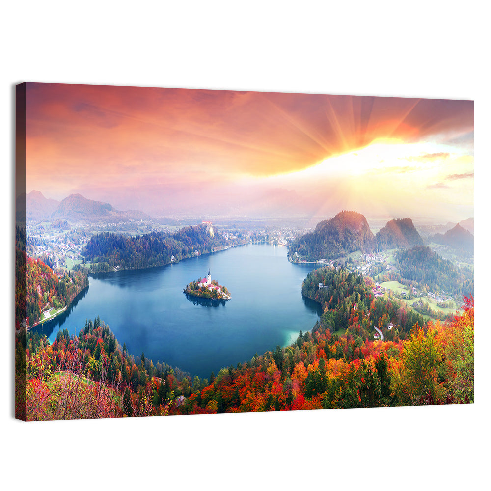 Morning on Lake Bled Wall Art