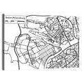 Saint Petersburg Street Plan Wall Art