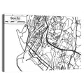 Sochi Street Grid Map Wall Art