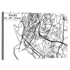 Sochi Street Grid Map Wall Art