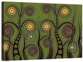 Botanical Spiral Roots Illustration Wall Art