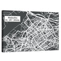 Hsinchu Street Grid Map Wall Art