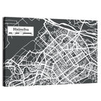 Hsinchu Street Grid Map Wall Art