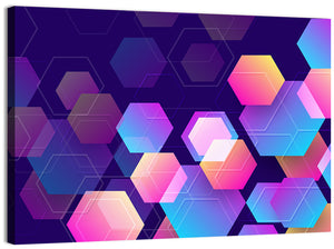 Hexagon Geometric Pattern Wall Art