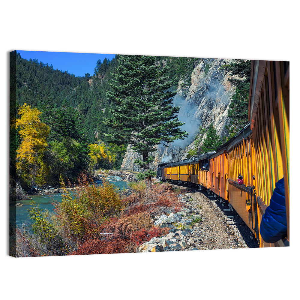 Steam Engine No 21 in Colorado Wall Art, canvas print, landscape