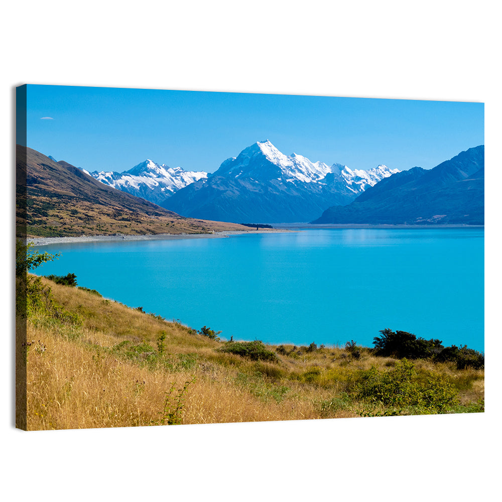 Lake Pukaki with Aoraki Mount Cook Wall Art