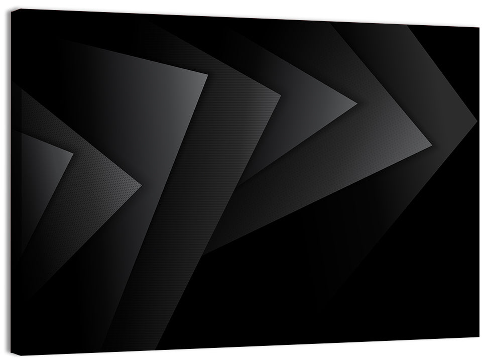 Dark Layered Geometry Wall Art, canvas print, landscape