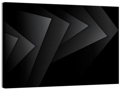 Dark Layered Geometry Wall Art