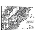 Brazzaville Hand-drawn Map Wall Art