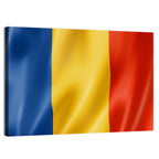 Romanian Tricolor Flag Wall Art