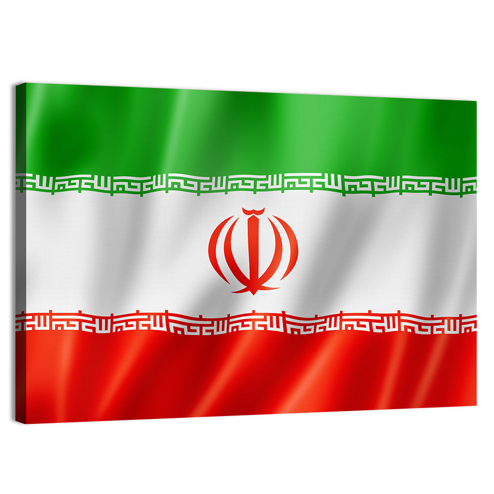 Iran National Flag Wall Art
