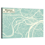 Namur Aerial Map Wall Art