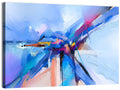 Dynamic Brushstroke Geometry Wall Art