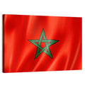 Morocco Flag with Five-pointed Star Wall Art