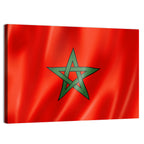 Morocco Flag with Five-pointed Star Wall Art