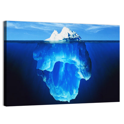 Split-level Melting Iceberg Wall Art