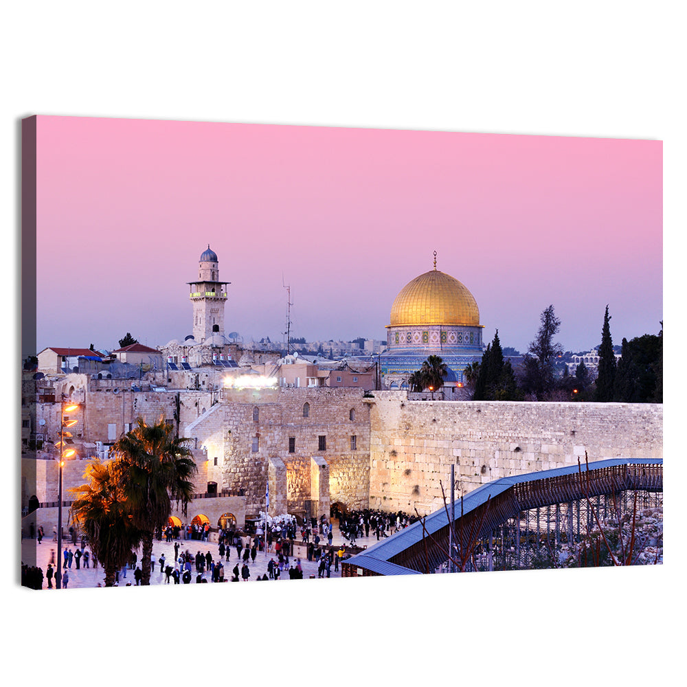 Dome of the Rock and Western , Jerusalem Wall Art