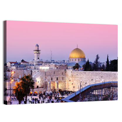 Dome of the Rock and Western , Jerusalem Wall Art