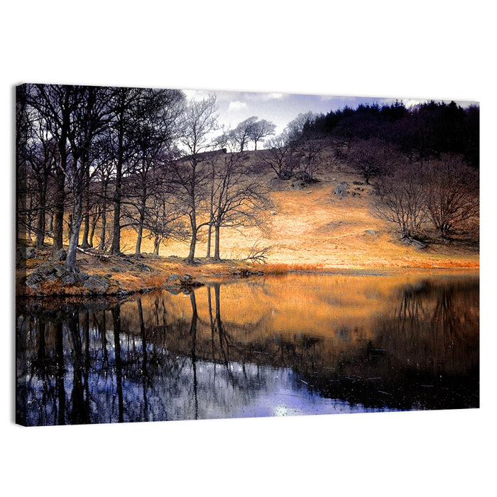 Lake District Reflection Cumbria Wall Art as a canvas print