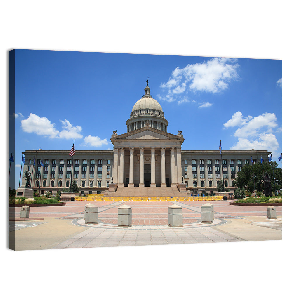 Oklahoma State Capitol Wall Art, canvas print, landscape