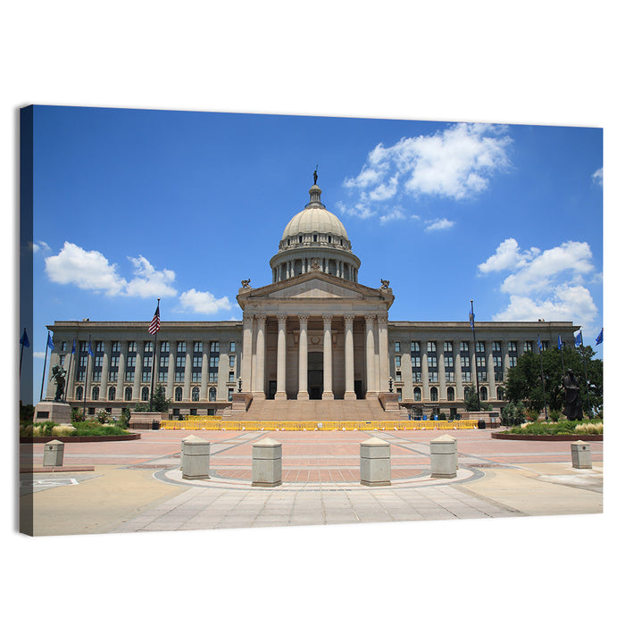 Oklahoma State Capitol Wall Art as a canvas print