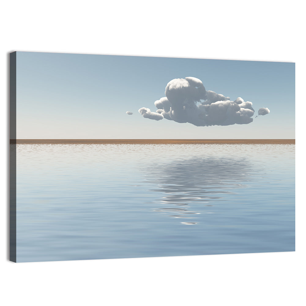 Single Cloud Reflection Wall Art