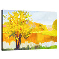Autumn Tree and Lake Wall Art