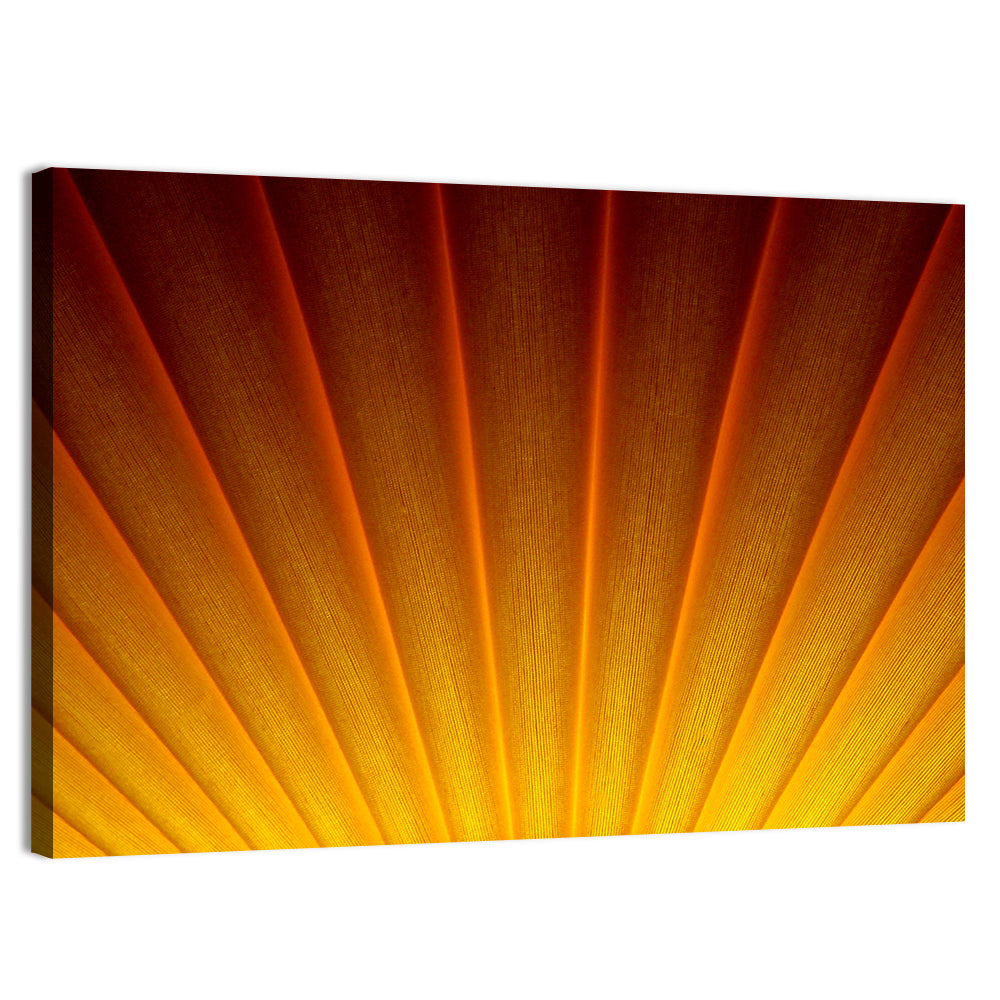 Pleated Sunburst Illustration Wall Art, canvas print, landscape