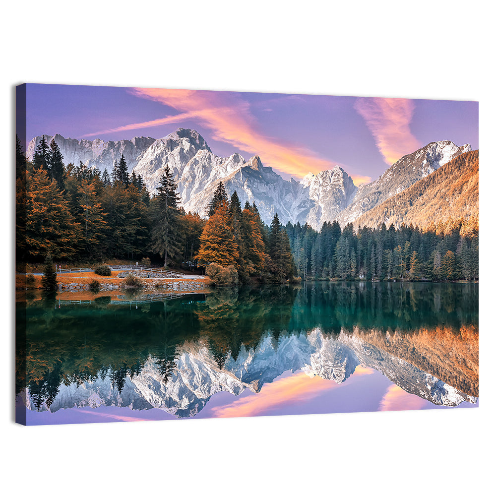 Fusine Lake at Dusk Wall Art