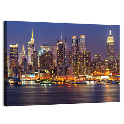 Manhattan at Night Wall Art