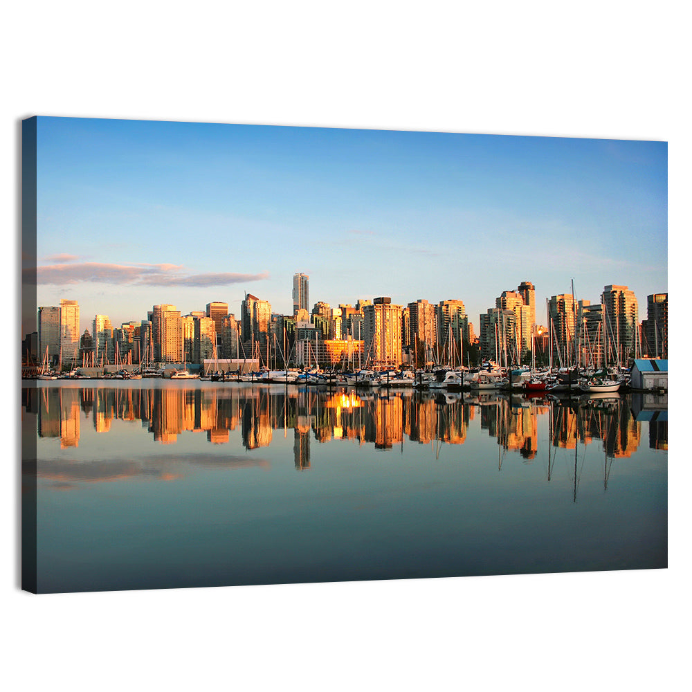 Coal Harbour Vancouver Skyline Wall Art