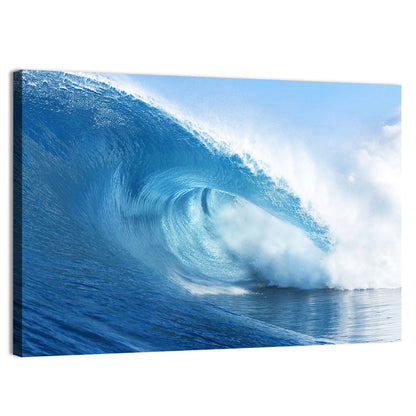 Blue Surf Barrel Wall Art