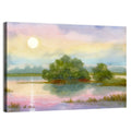 Golden Hour Sunrise Over Lake Wall Art
