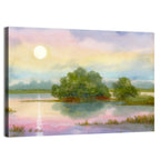 Golden Hour Sunrise Over Lake Wall Art